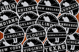 State Chapter Stickers (3”x3”) Vinyl Decal