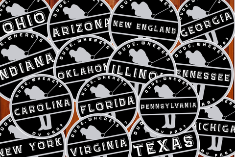 State Chapter Stickers (3”x3”) Vinyl Decal
