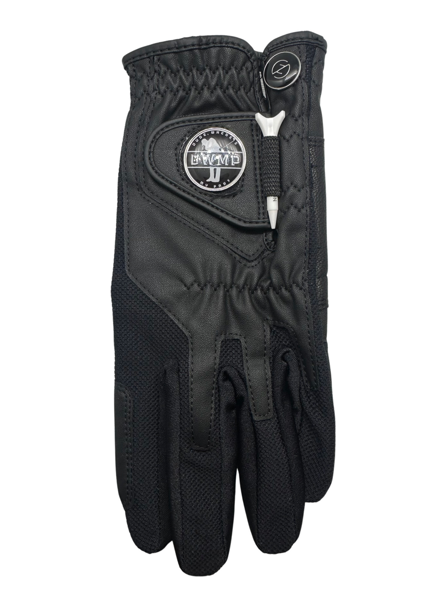 DWMP Ball Marker Logo Golf Glove (Black) – Dude, Wheres My Par?