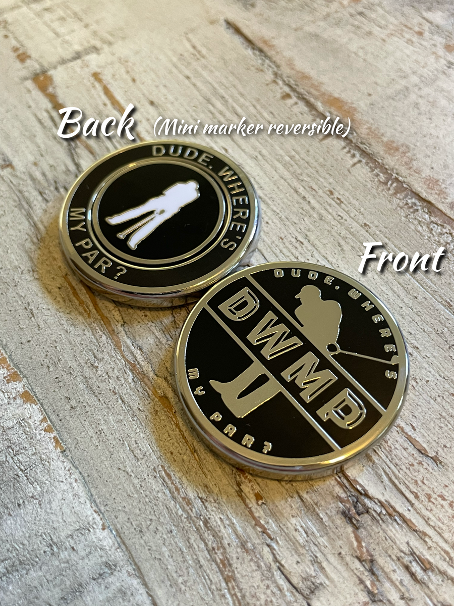 DWMP Classic Duo Ball Marker (Nickel) – Dude, Wheres My Par?